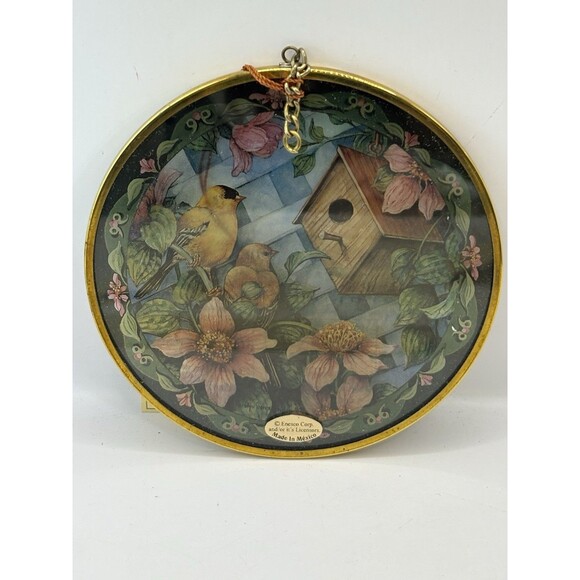 Via Vermont Art Catchers Enesco Set Of 2 Birds Suncatchers NOS - Picture 8 of 9